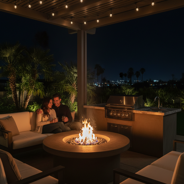 Couple by Fire